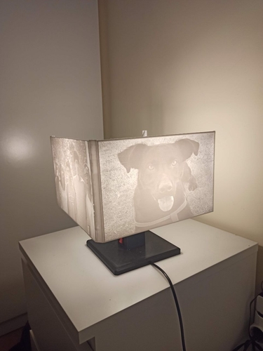 Lithophane bedside lamp