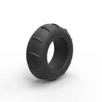 Diecast dune buggy front tire 12 Scale 1:25 - Thumbnail 2