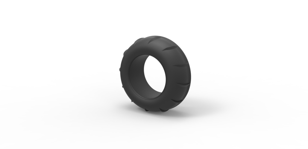 Diecast dune buggy front tire 12 Scale 1:25 3D Print 496259