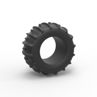 Small Diecast Dune buggy rear tire 30 Scale 1:25 3D Printing 496262