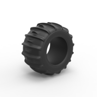 Diecast Dune buggy rear tire 30 Scale 1:25 - Thumbnail 2