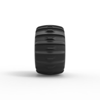 Diecast Dune buggy rear tire 30 Scale 1:25 - Thumbnail 4