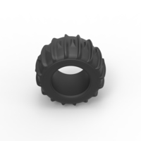 Diecast Dune buggy rear tire 30 Scale 1:25 - Thumbnail 6