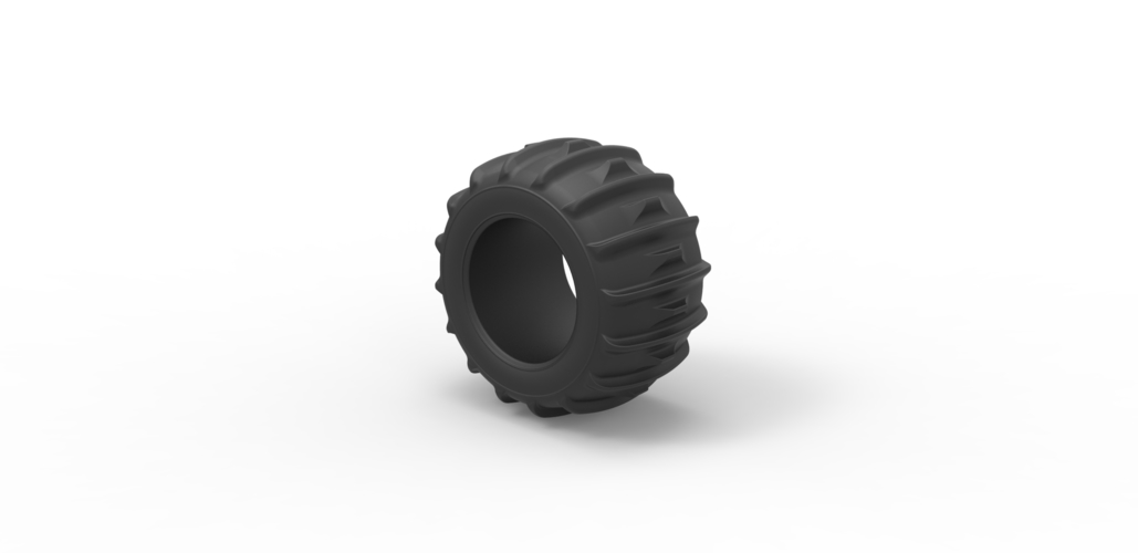 Diecast Dune buggy rear tire 30 Scale 1:25 3D Print 496268