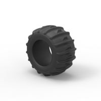 Diecast Dune buggy rear tire 30 Scale 1:25 - Thumbnail 7