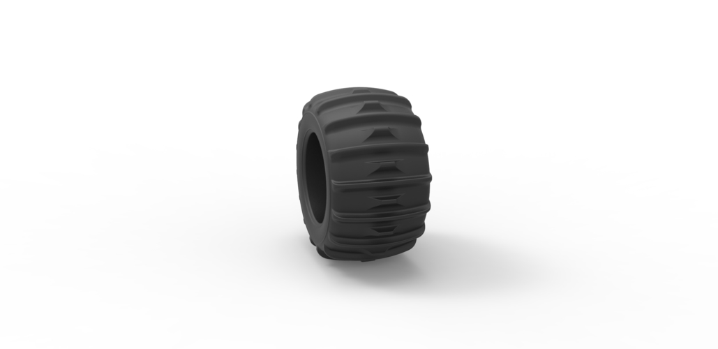 Diecast Dune buggy rear tire 30 Scale 1:25 3D Print 496269