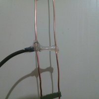 2m SlimJIM antenna by DU1ANV separators by YU1PXY - Thumbnail 4