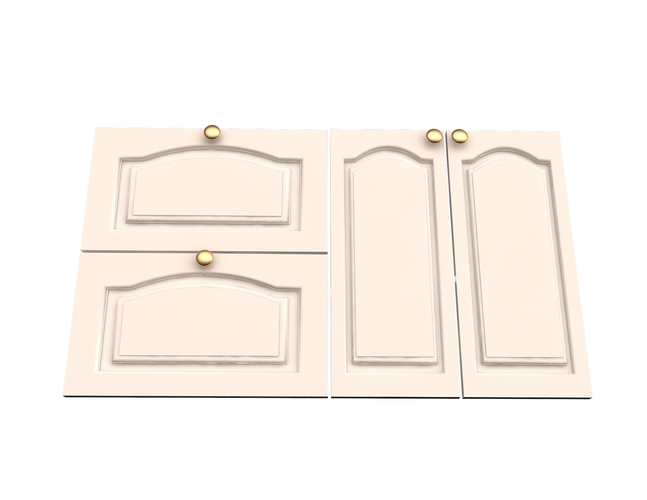 Kitchen Cabinet Door Classic Zaur 3D Print 496315