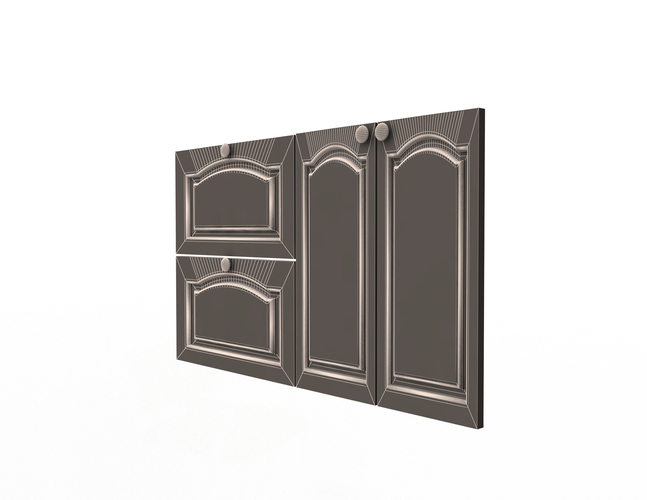 Kitchen Cabinet Door Classic Zaur 3D Print 496317