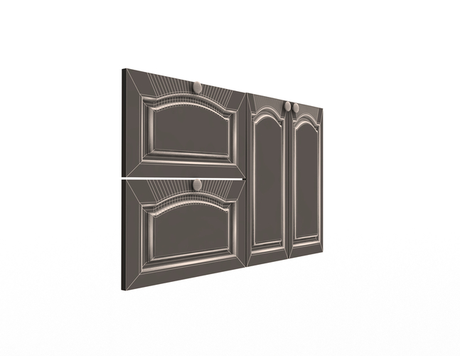 Kitchen Cabinet Door Classic Zaur 3D Print 496318