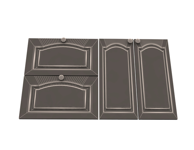 Kitchen Cabinet Door Classic Zaur 3D Print 496319