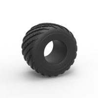 Diecast Monster Jam tire 20 Scale 1:25 - Thumbnail 1
