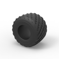 Diecast Monster Jam tire 20 Scale 1:25 - Thumbnail 7