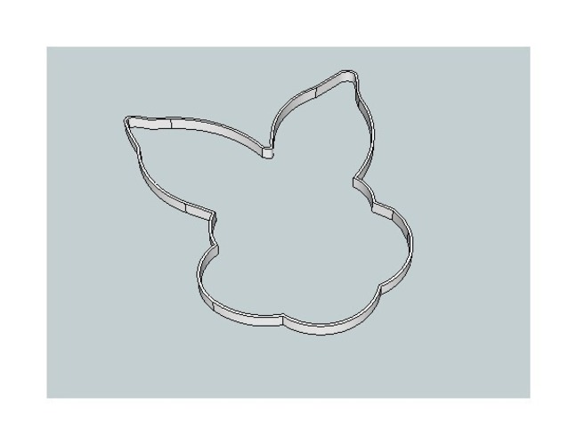 Bunny head cookie cutter 3D Print 49659