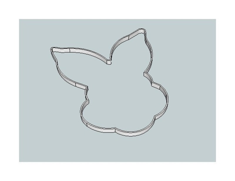 Bunny head cookie cutter
