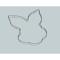 Small Bunny head cookie cutter 3D Printing 49659