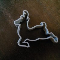 Small Deer cookie cutter 3D Printing 49660