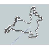 Deer cookie cutter - Thumbnail 2