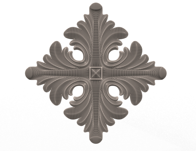 Rosette Ornament Decoration CNC  3D Print 496646