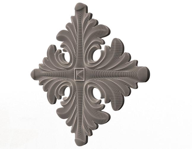 Rosette Ornament Decoration CNC  3D Print 496647