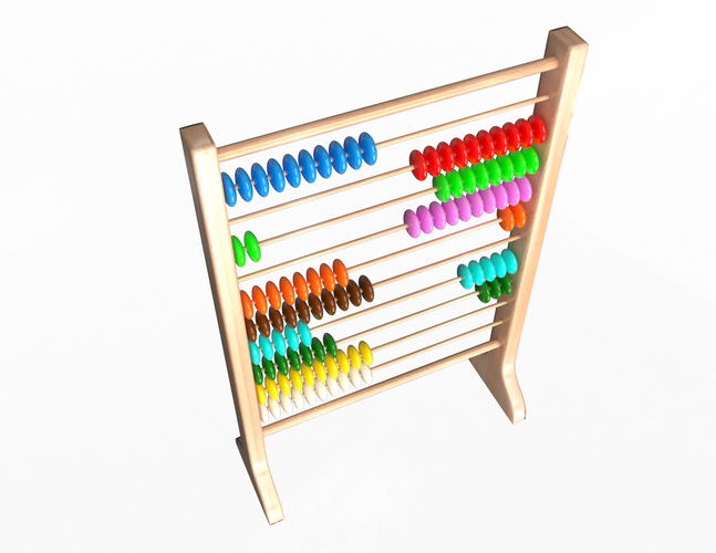 Abacus Wooden Educational Toy 3D Print 496727