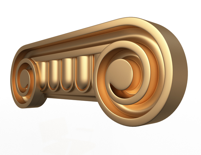 Antique Ionic capital 3D Print 496758