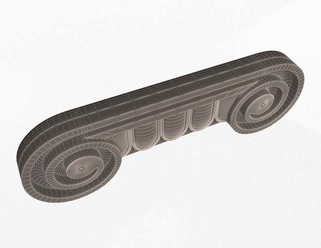 Antique Ionic capital 3D Print 496762