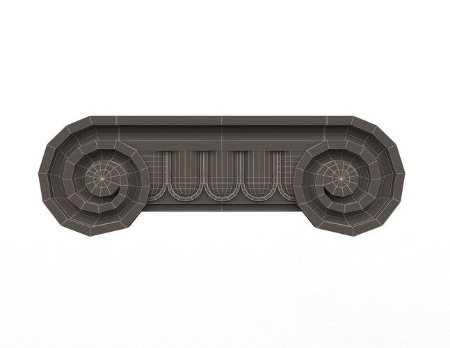 Antique Ionic capital 3D Print 496766