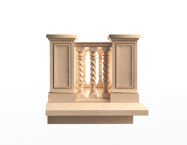 Balcony 01 3D Print 496835