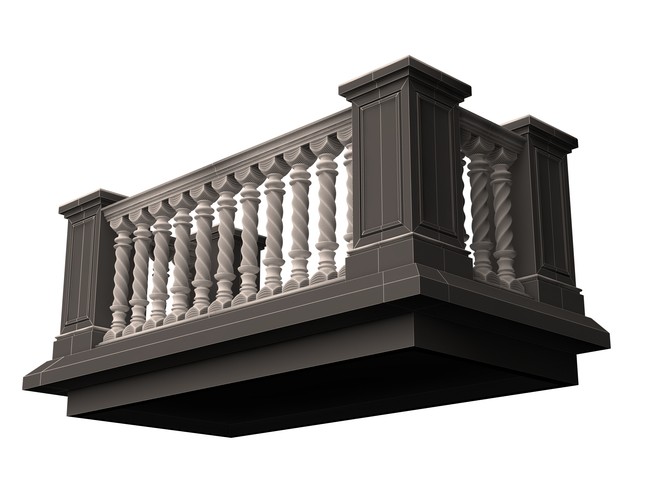 Balcony 01 3D Print 496840