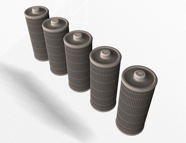 Battery Icon Set 3D Print 496911