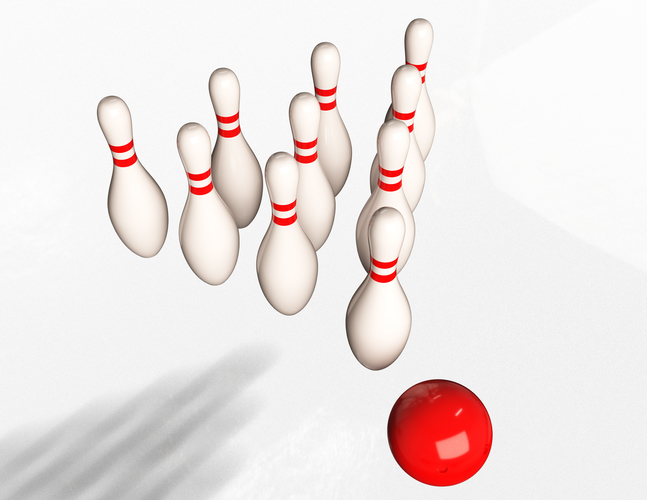 Bowling Ball and Pins 3D Print 496950