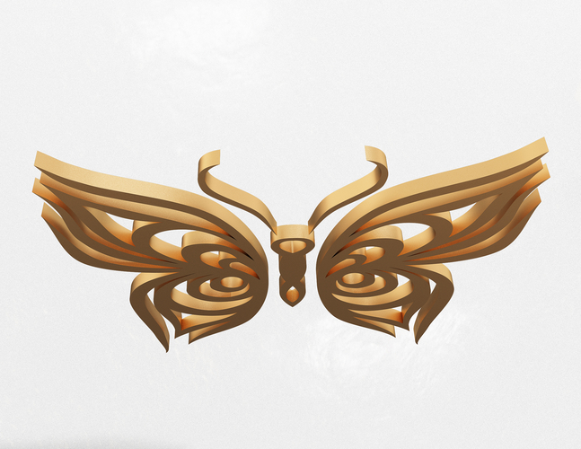 Butterfly Frame Decoration 3D Print 496968