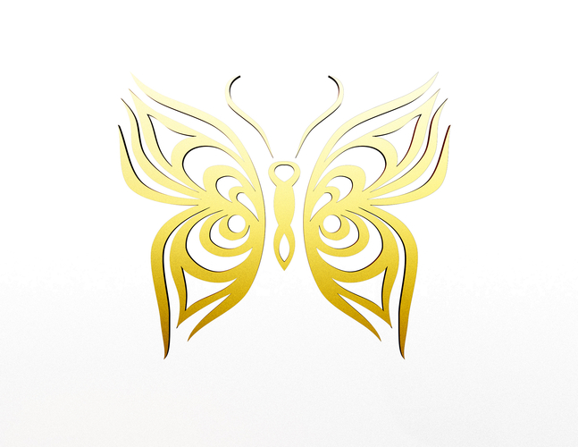 Butterfly Frame Decoration 3D Print 496970