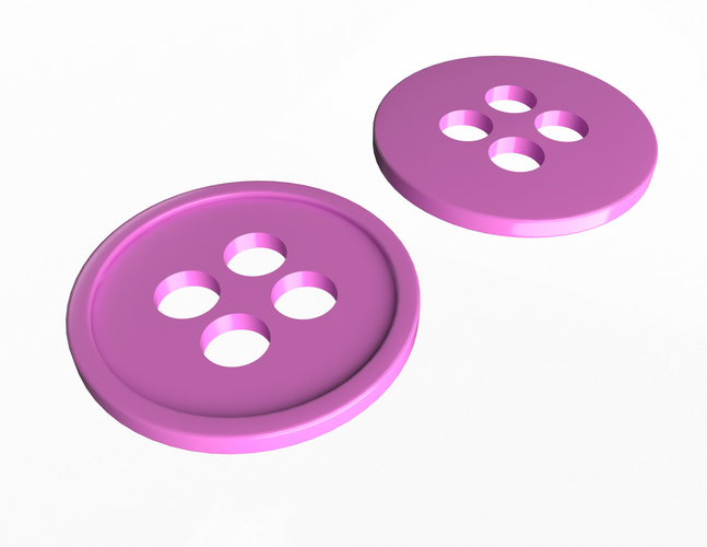 Button 3D Print 496975