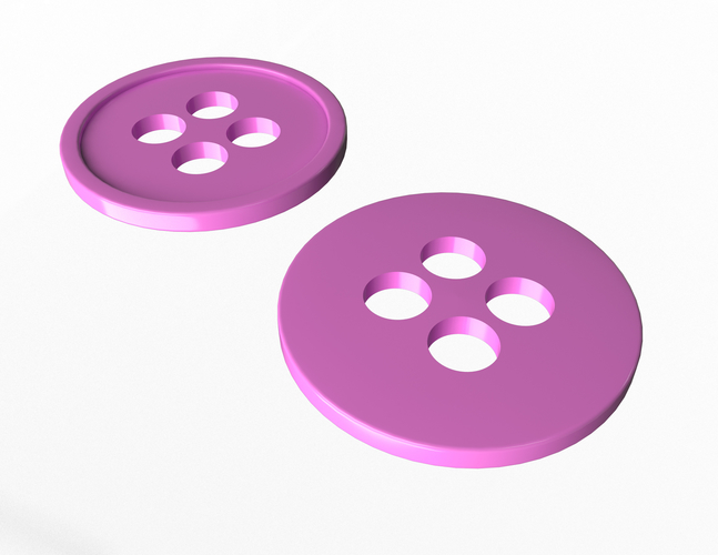 Button 3D Print 496977