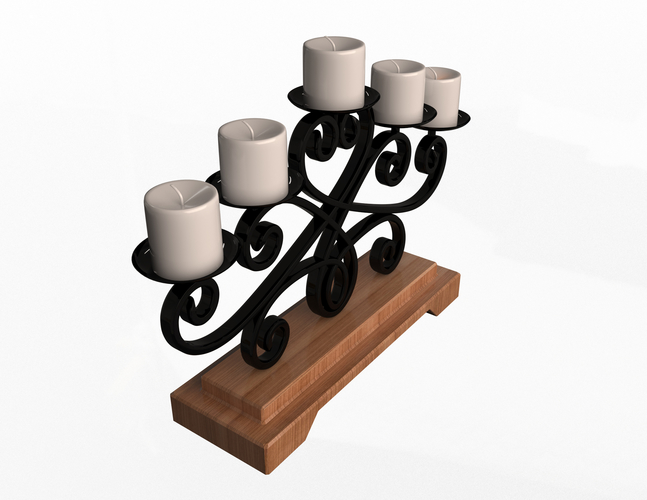 Candlestick Holder 3D Print 496986