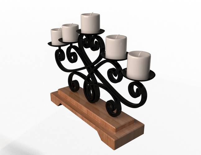 Candlestick Holder 3D Print 496987