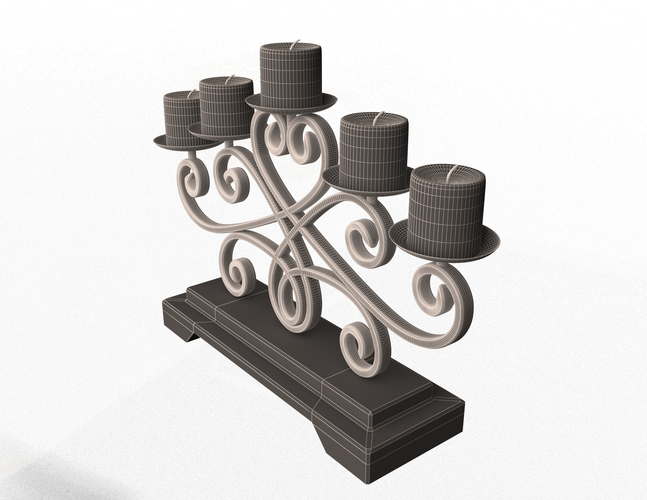 Candlestick Holder 3D Print 496992