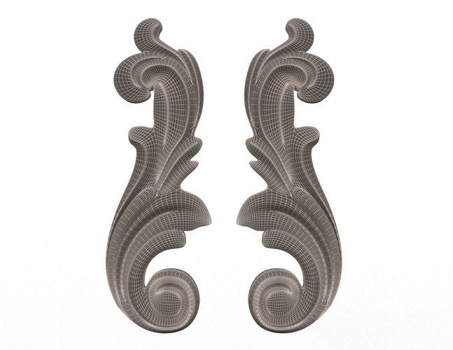 Carved Decoration CNC 06 3D Print 497030