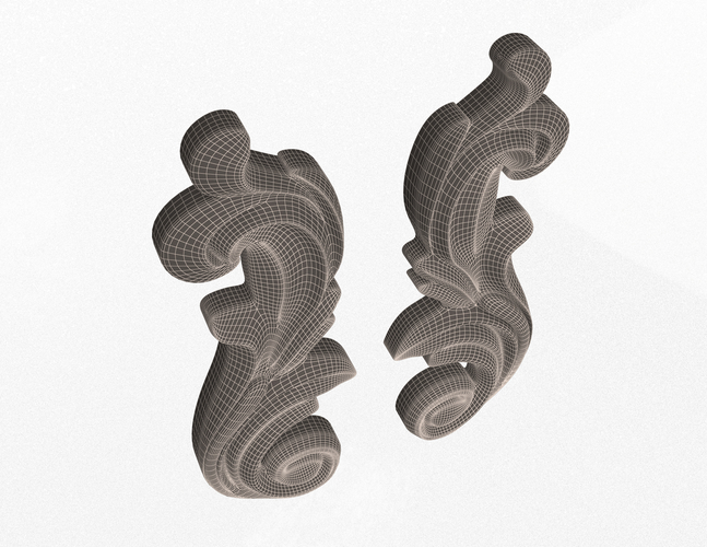 Carved Decoration CNC 06 3D Print 497031