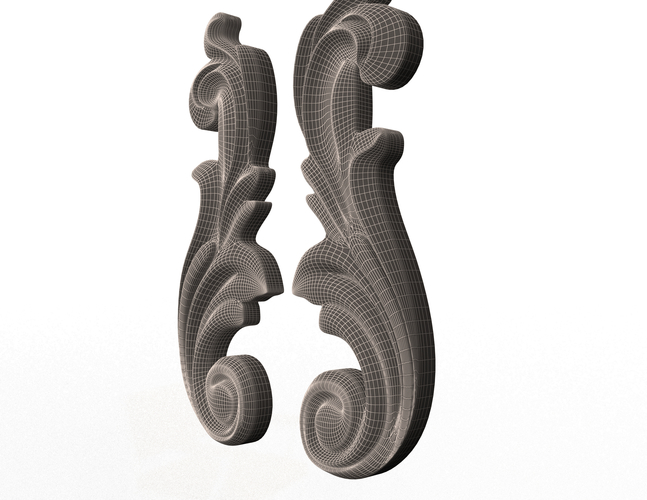 Carved Decoration CNC 06 3D Print 497032