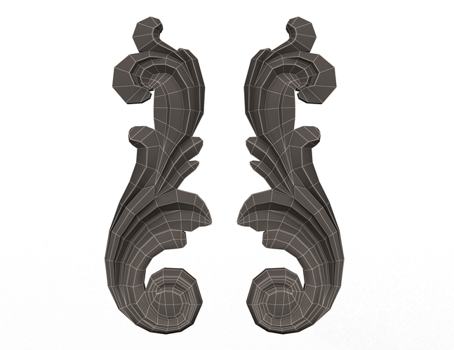 Carved Decoration CNC 06 3D Print 497035