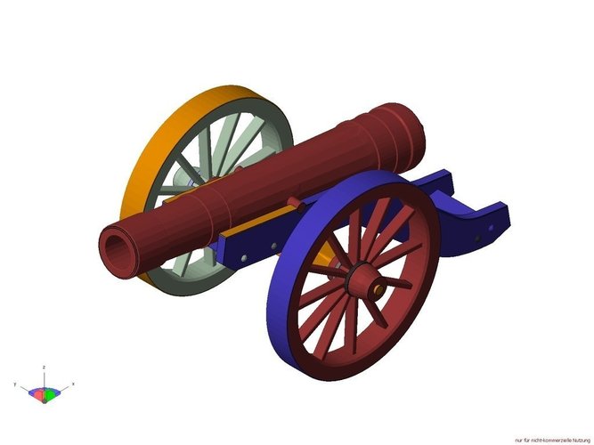 Historical Field Cannon 3D Print 49706
