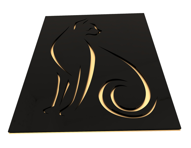 Cat Frame Decoration 3D Print 497167