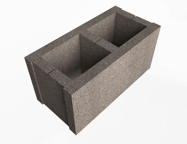 Cinder Block 3D Print 497234