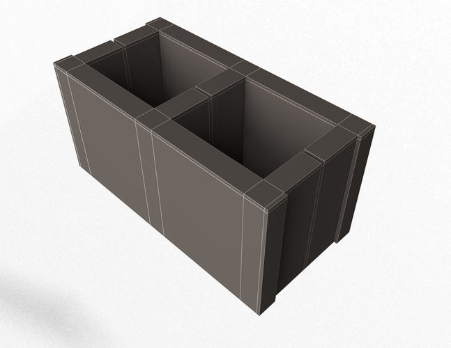 Cinder Block 3D Print 497241