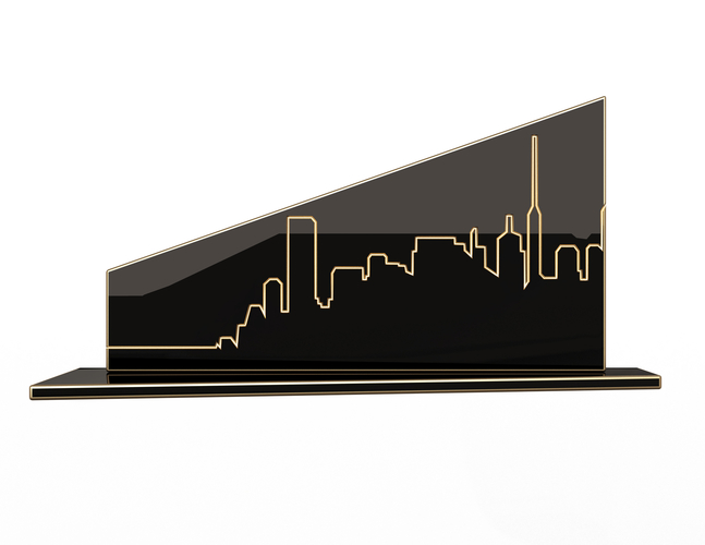 City Plaket Frame Decoration 3D Print 497244