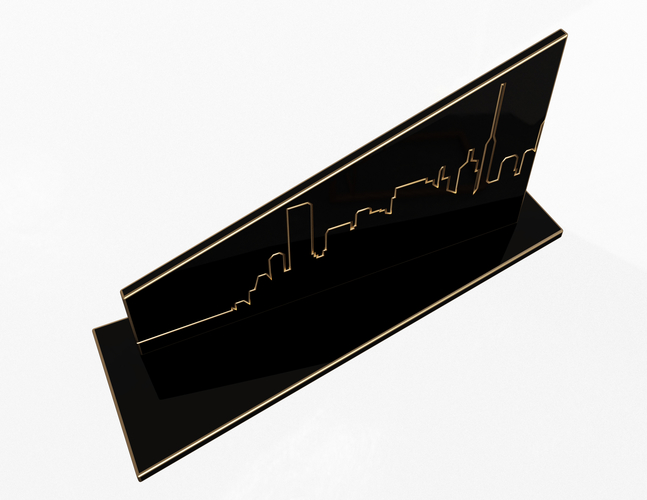 City Plaket Frame Decoration 3D Print 497246