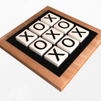 Small Classic Tic Tac Toe Game 3D Printing 497275